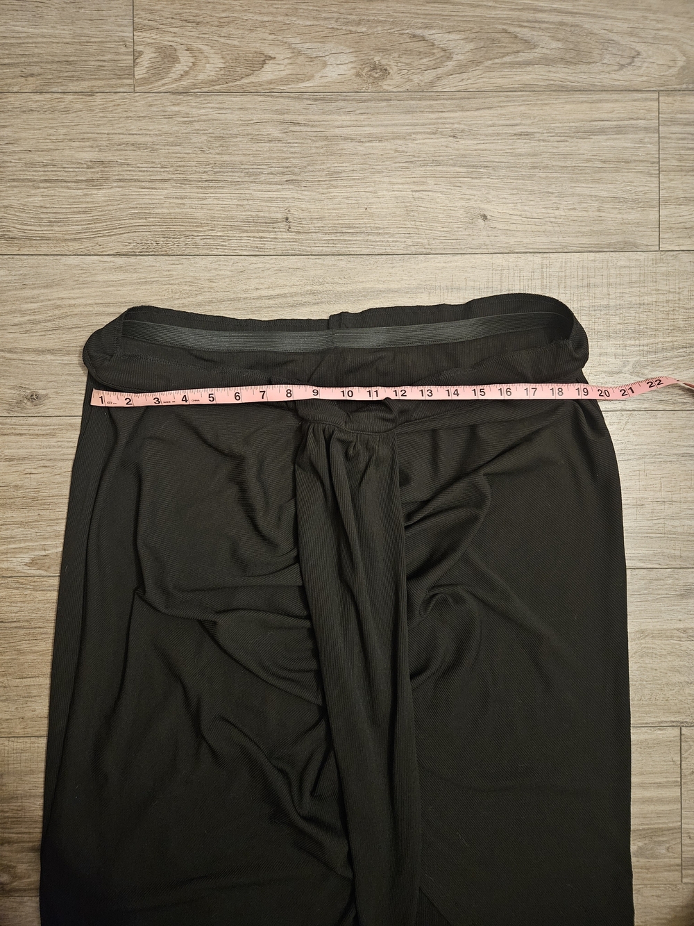 Cider Black Asymmetrical Wrap Skirt with Front Drape Size 4XL - Picture 5 of 7